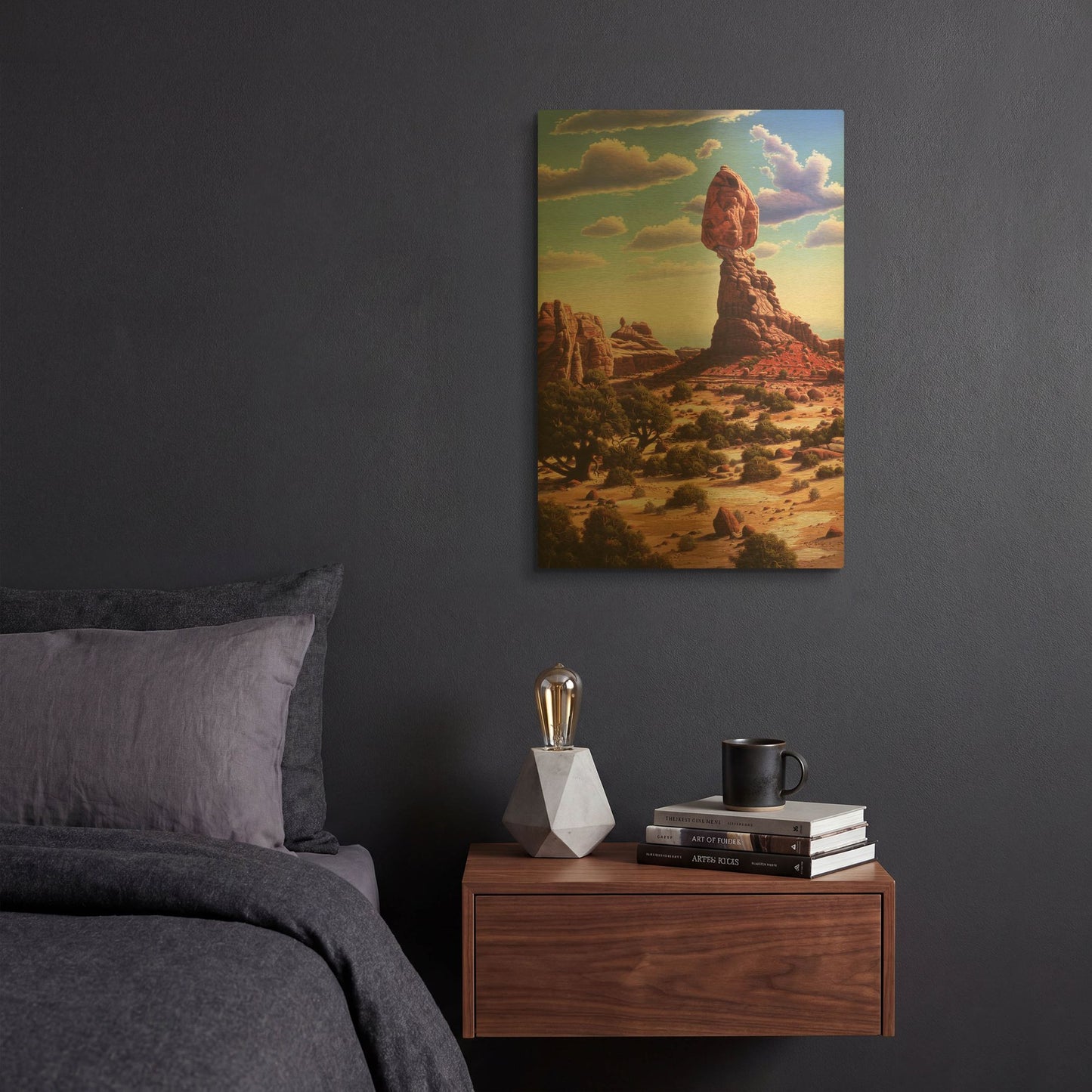 'A Matter Of Time' By R. Hed Gold Metal Wall Art