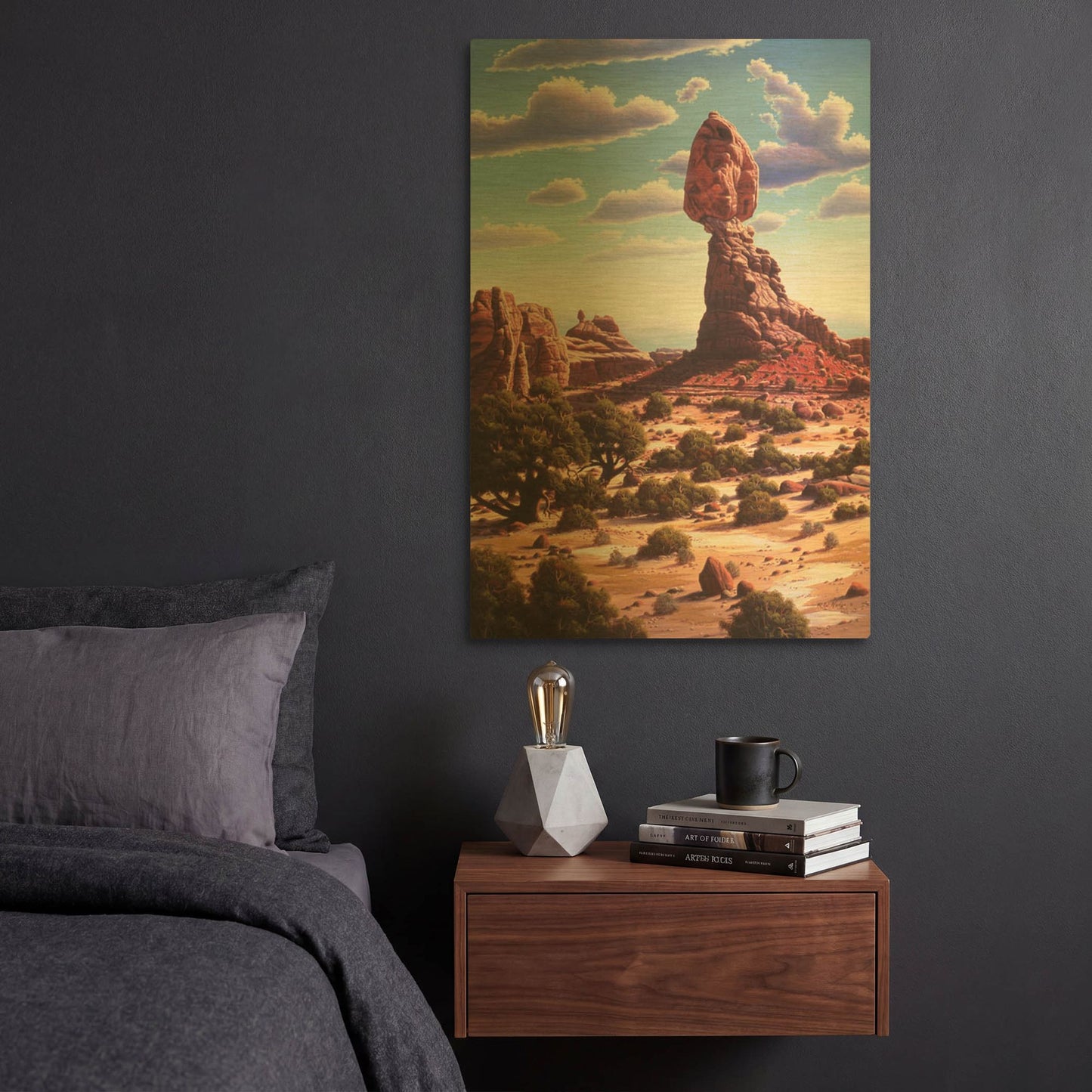 'A Matter Of Time' By R. Hed Gold Metal Wall Art