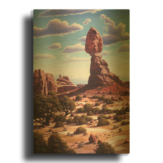 'A Matter Of Time' By R. Hed Gold Metal Wall Art