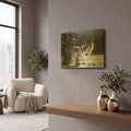 'Winter Coats' By R. Hed Gold Metal Wall Art