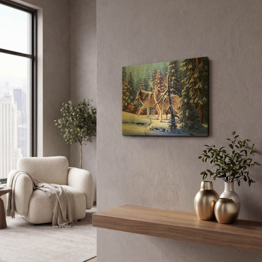 'Call To The Free' By R. Hed Gold Metal Wall Art