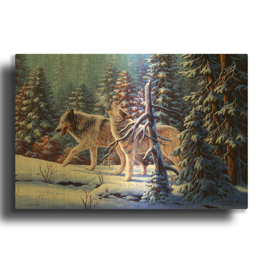 'Call To The Free' By R. Hed Gold Metal Wall Art