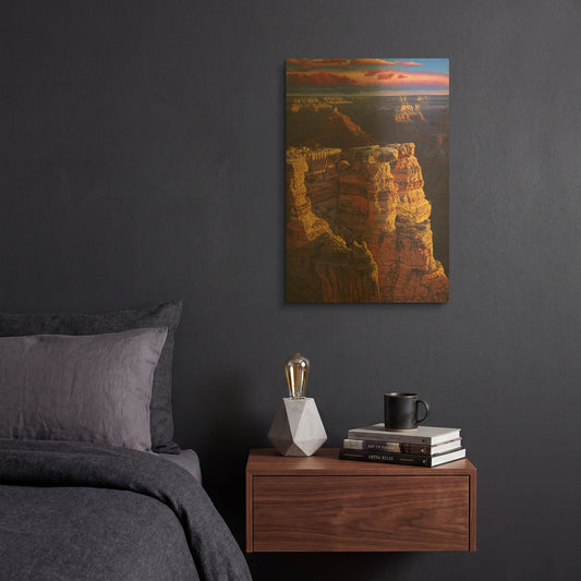 'The Gold Of Arizona' By R. Hed Gold Metal Wall Art