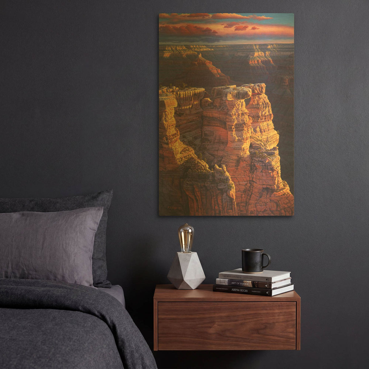 'The Gold Of Arizona' By R. Hed Gold Metal Wall Art