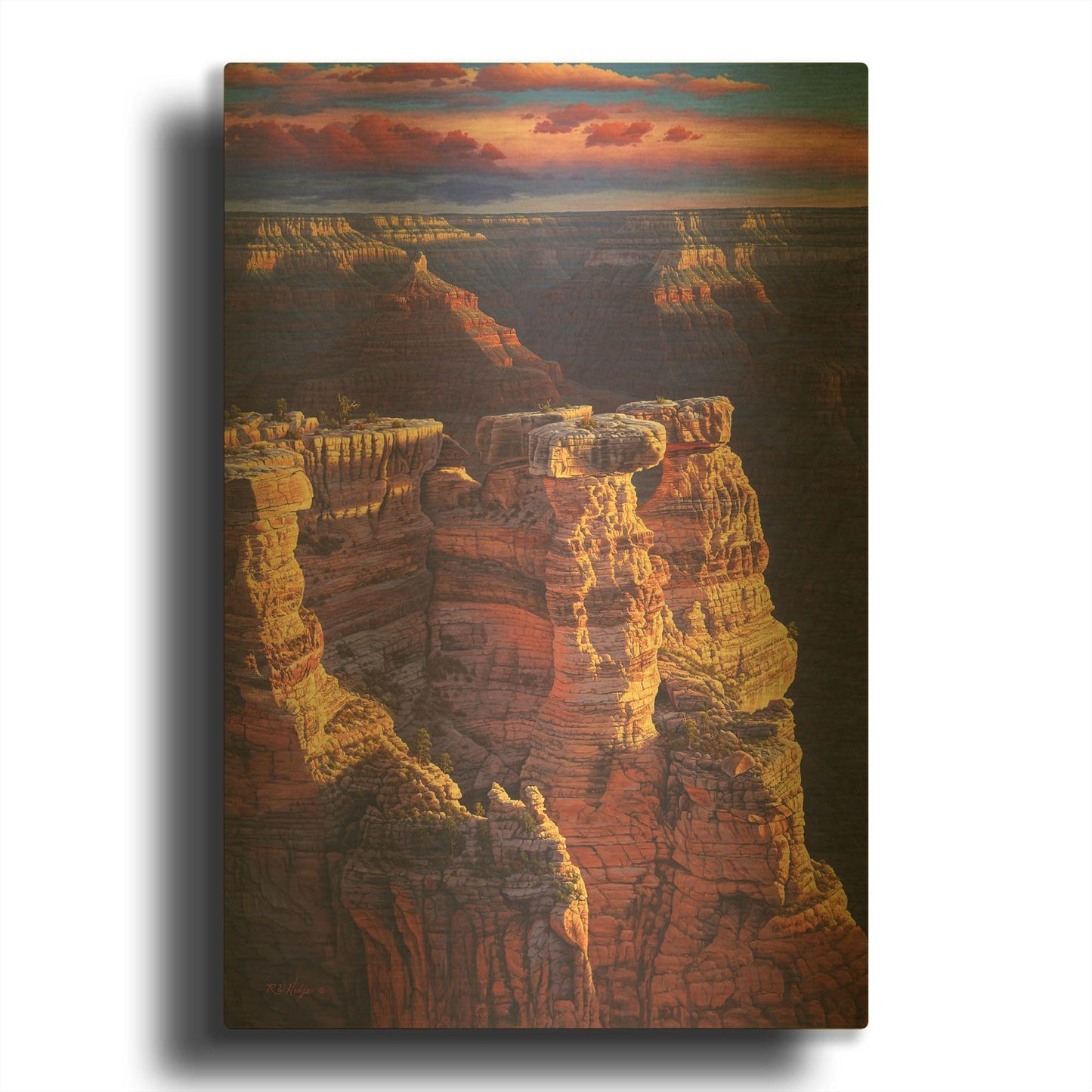 'The Gold Of Arizona' By R. Hed Gold Metal Wall Art