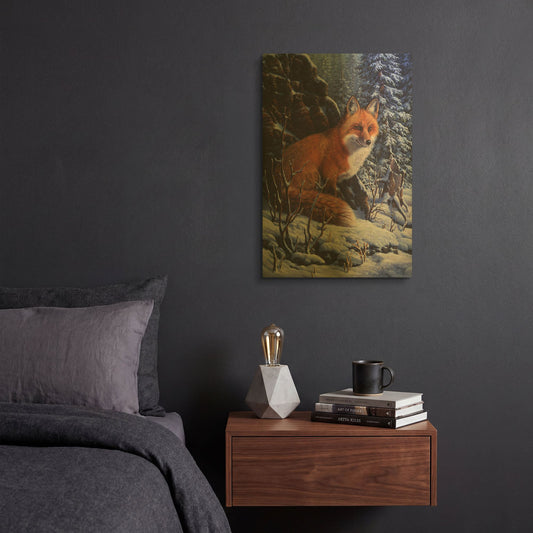 'Audible Hush' By R. Hed Gold Metal Wall Art