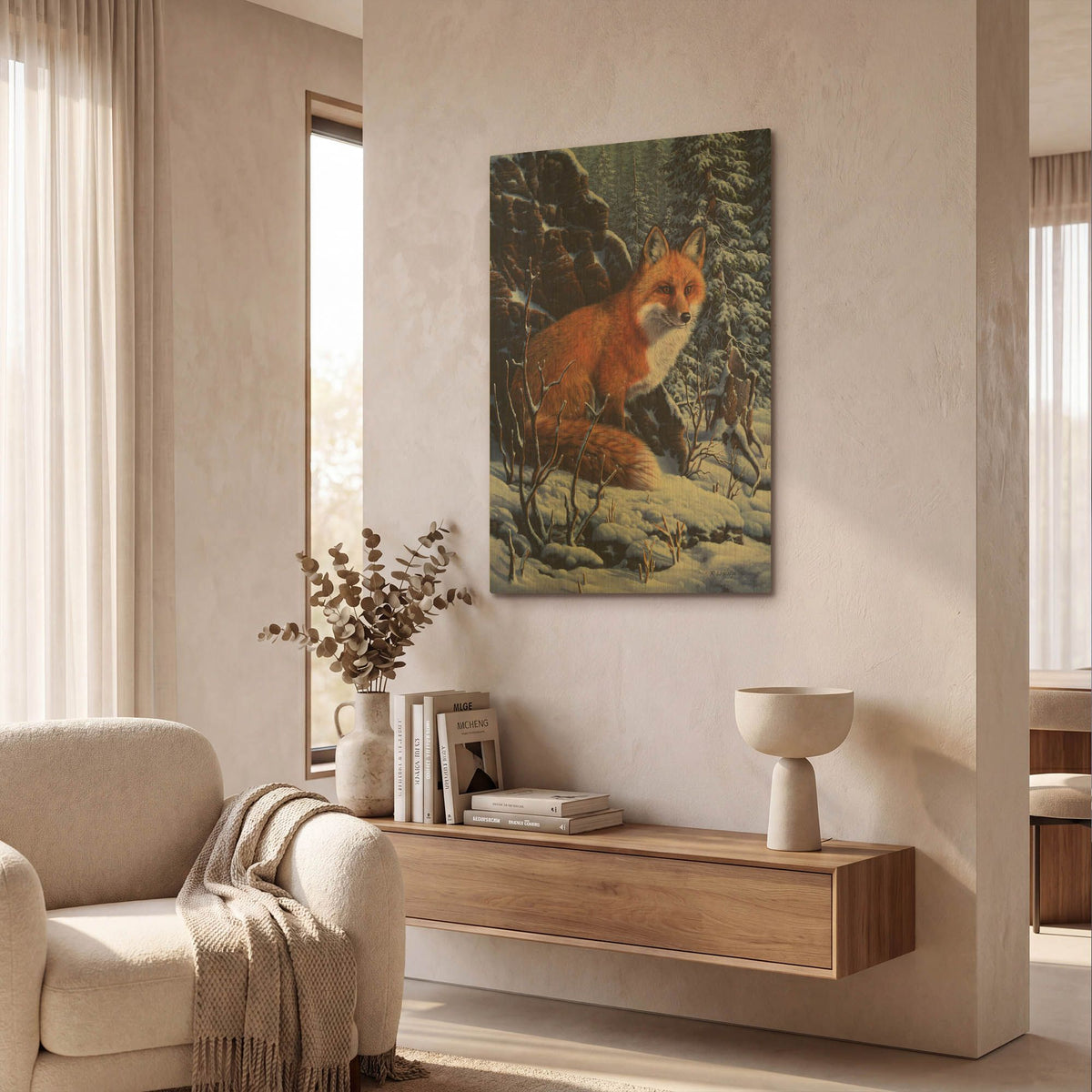 'Audible Hush' By R. Hed Gold Metal Wall Art