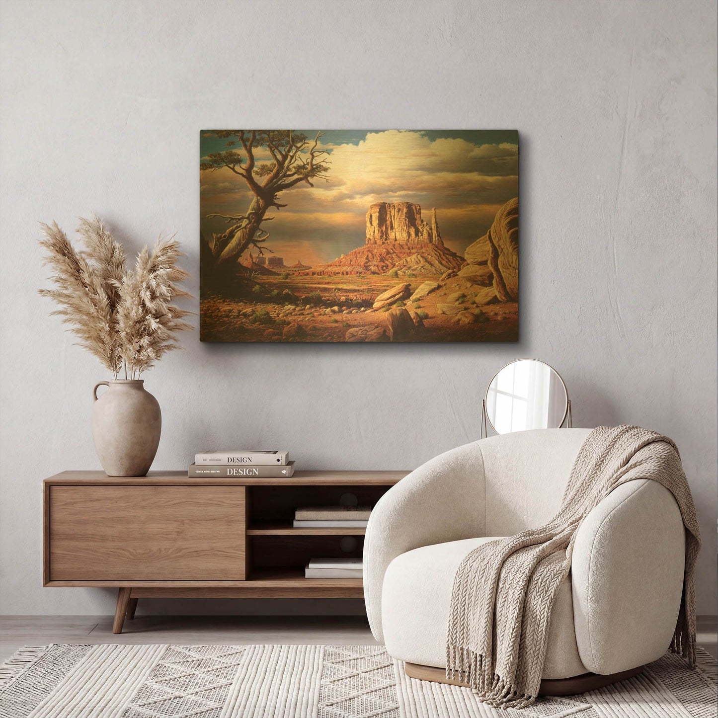 'Home To The Sun' By R. Hed Gold Metal Wall Art