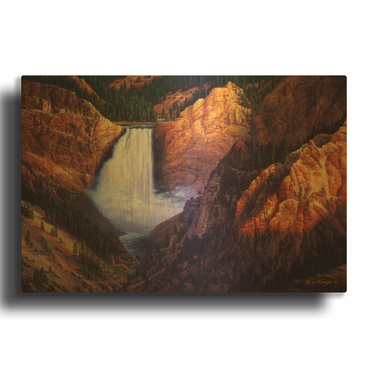 'Freedom' By R. Hed Gold Metal Wall Art