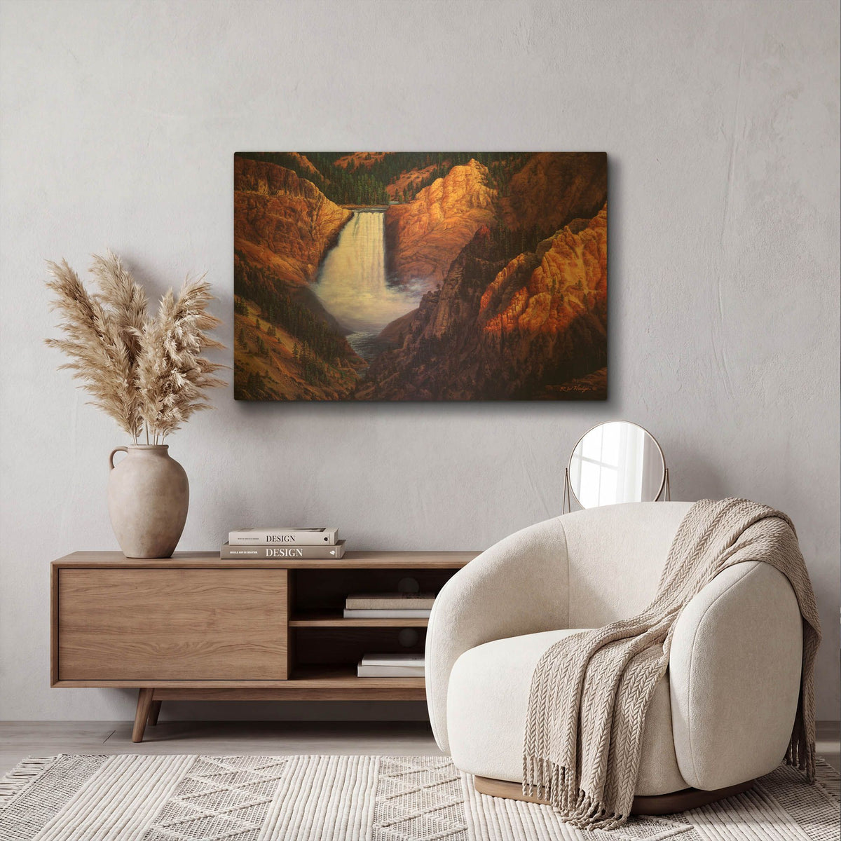 'Freedom' By R. Hed Gold Metal Wall Art