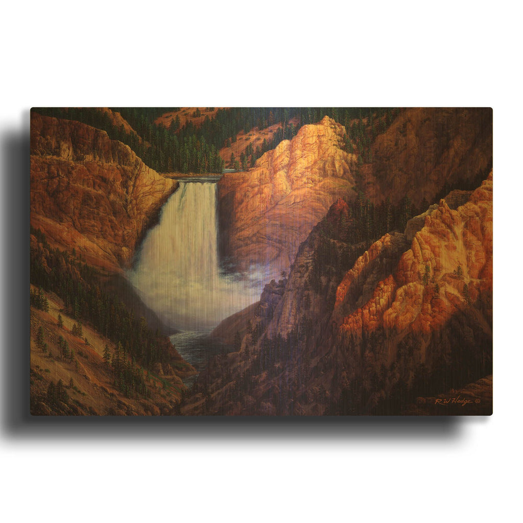 'Freedom' By R. Hed Gold Metal Wall Art