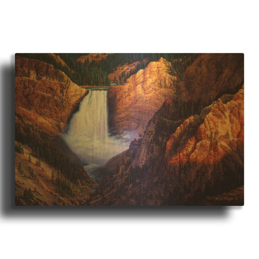'Freedom' By R. Hed Gold Metal Wall Art