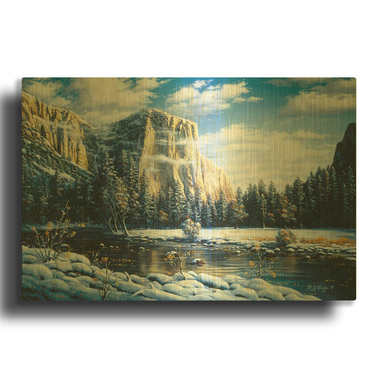 'Quiet Time' By R. Hed Gold Metal Wall Art