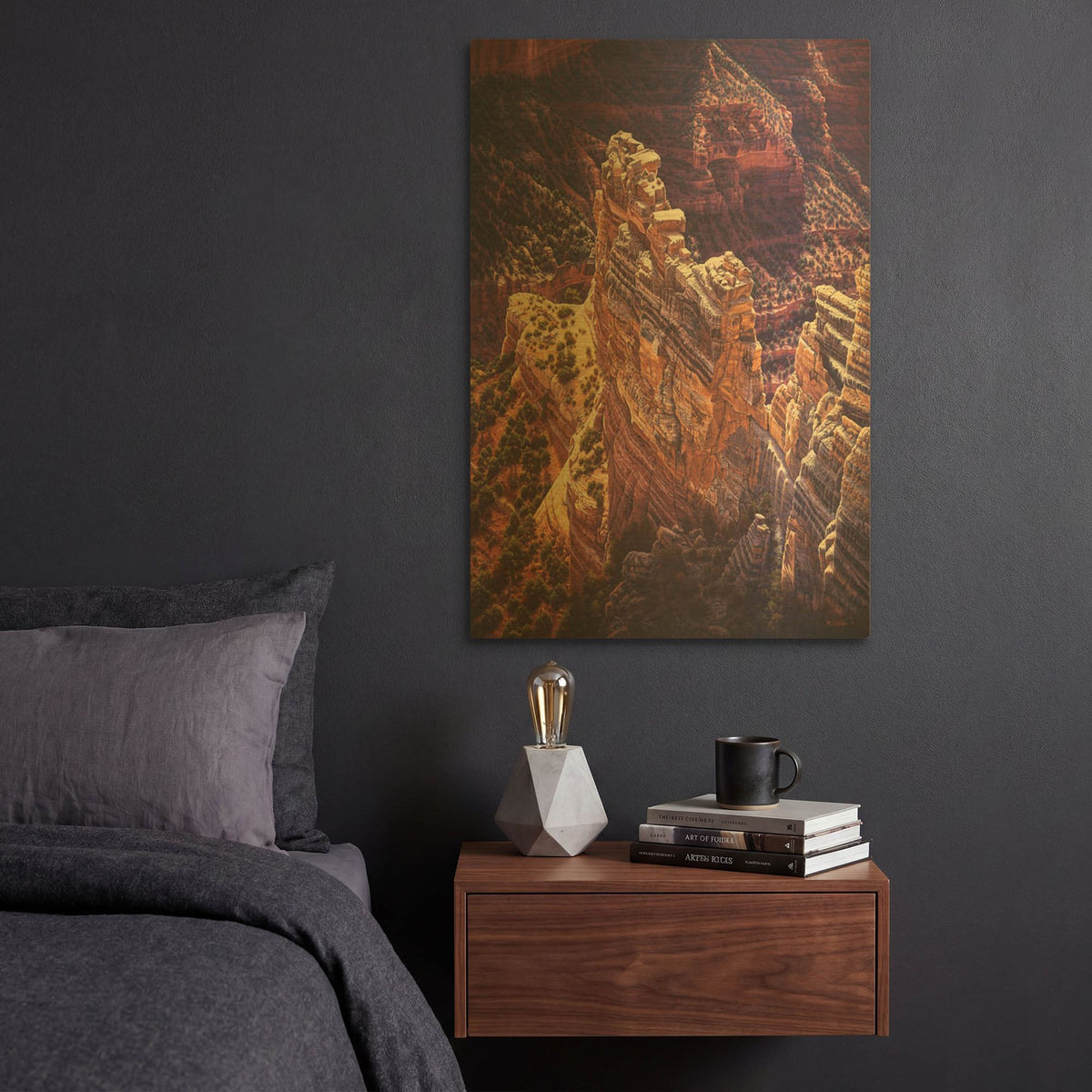 'Heart Of Gold' By R. Hed Gold Metal Wall Art
