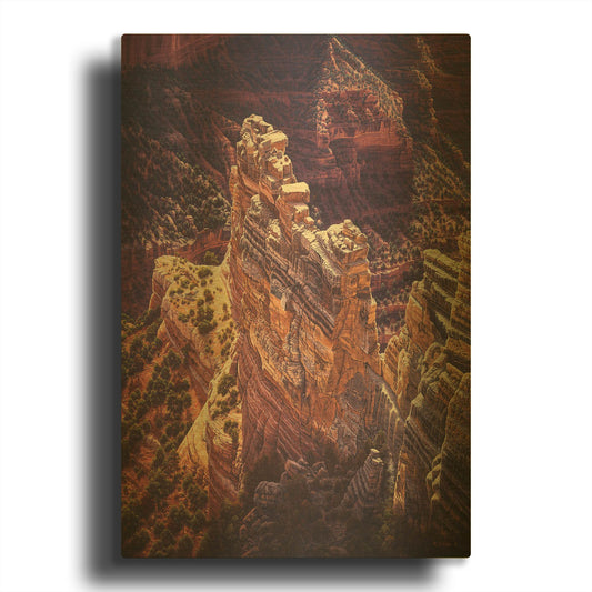 'Heart Of Gold' By R. Hed Gold Metal Wall Art