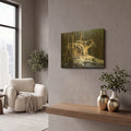 'First Hunt' By R. Hed Gold Metal Wall Art