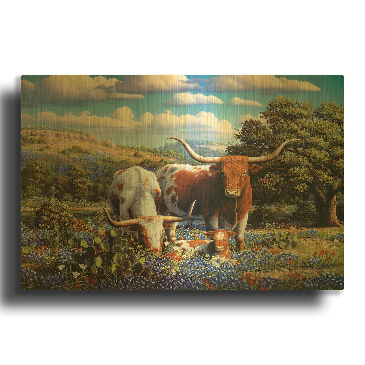 'Living Legends' By R. Hed Gold Metal Wall Art