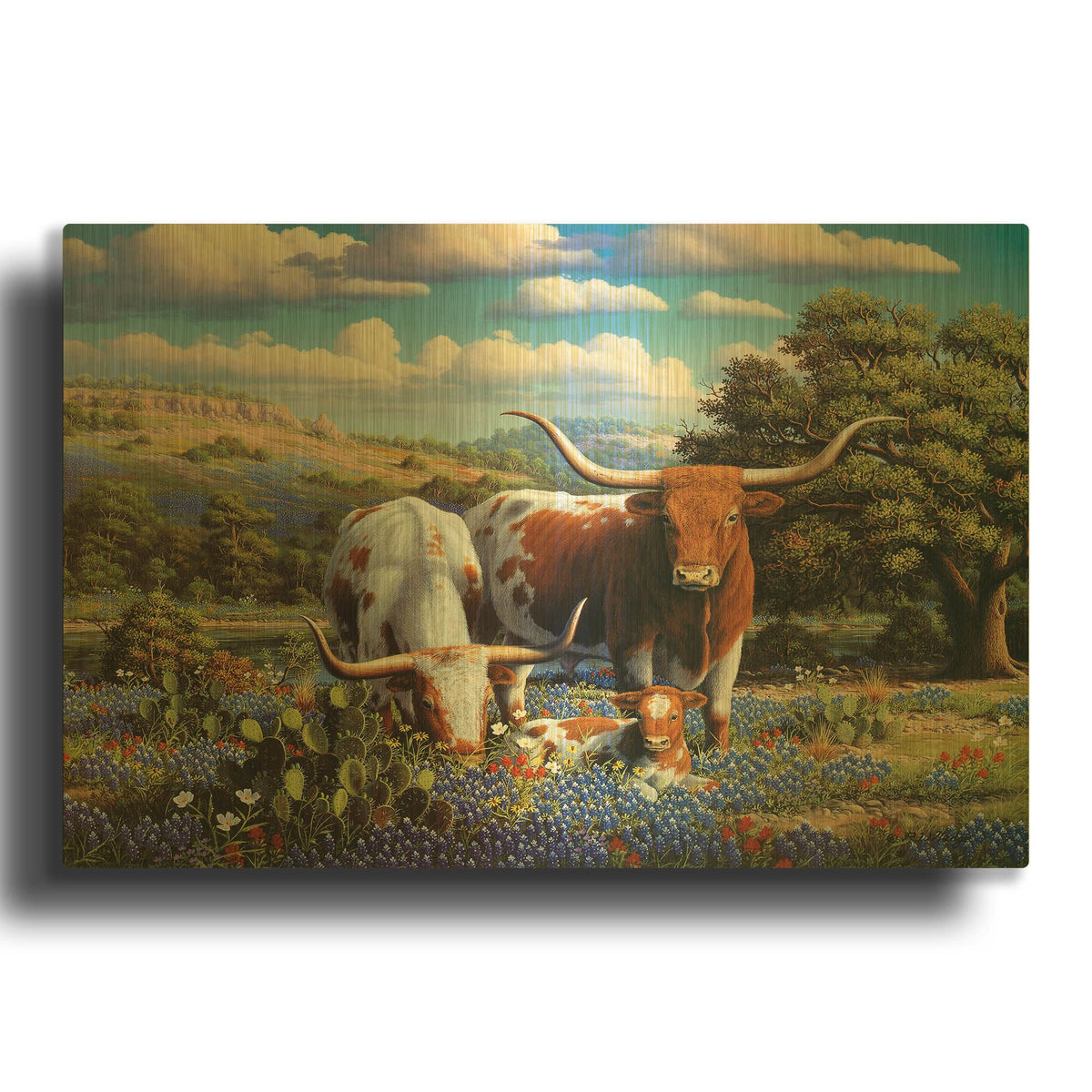 'Living Legends' By R. Hed Gold Metal Wall Art