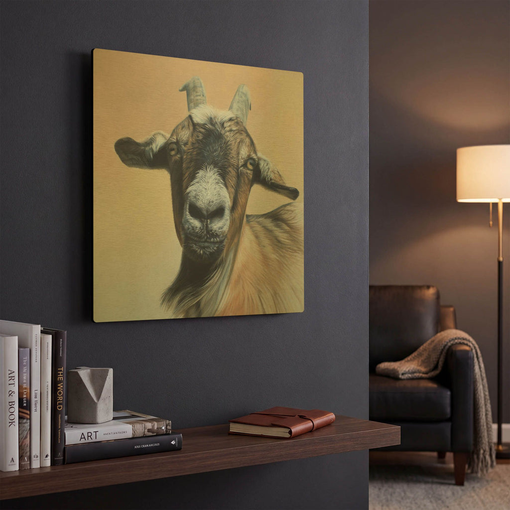 'Rosie' By Sam Dolman Gold Metal Wall Art