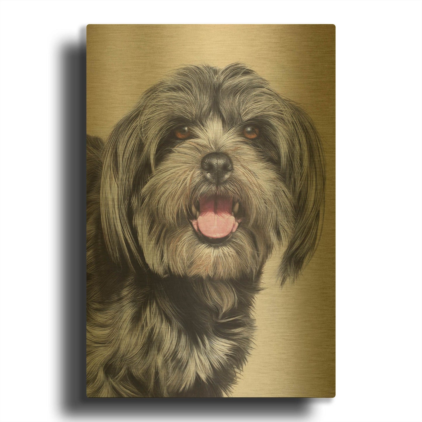 'Molly' By Sam Dolman Gold Metal Wall Art