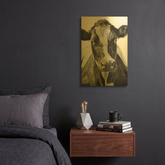 'Mary' By Sam Dolman Gold Metal Wall Art