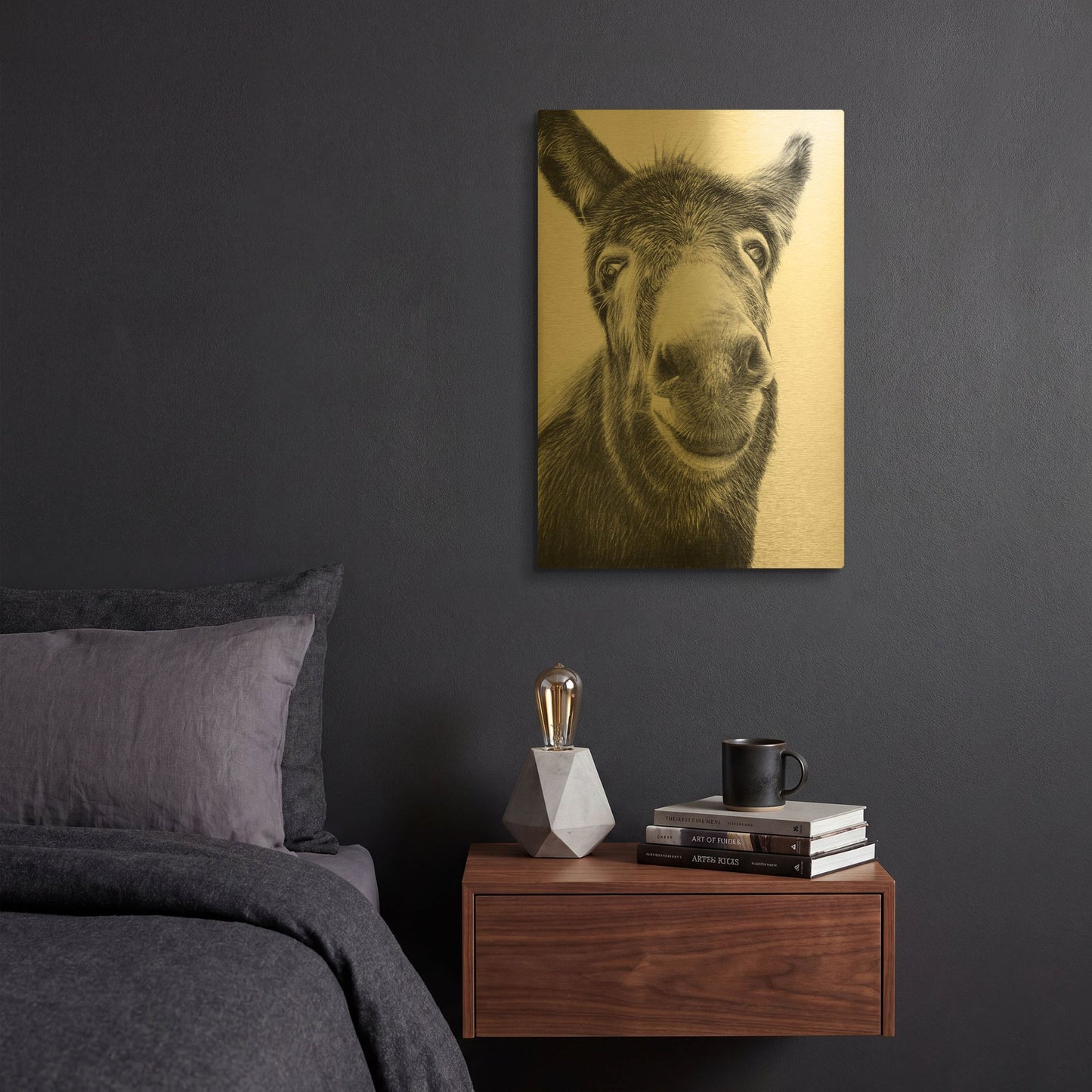 'Hazel' By Sam Dolman Gold Metal Wall Art