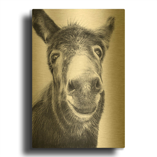 'Hazel' By Sam Dolman Gold Metal Wall Art