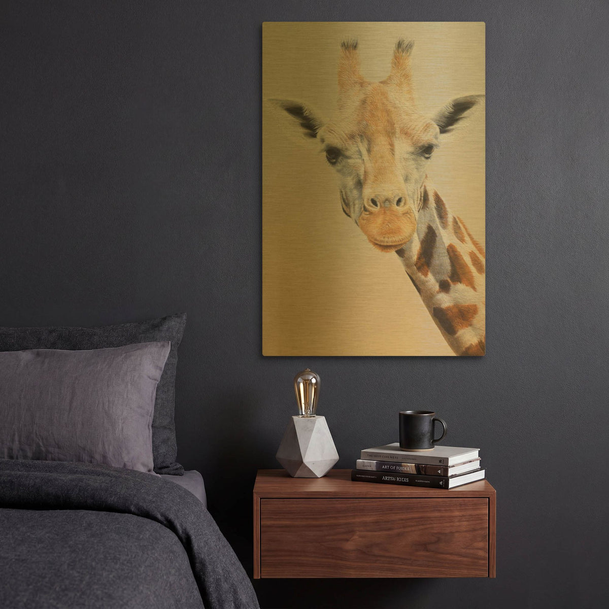 'Evie' By Sam Dolman Gold Metal Wall Art