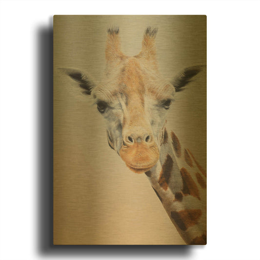'Evie' By Sam Dolman Gold Metal Wall Art