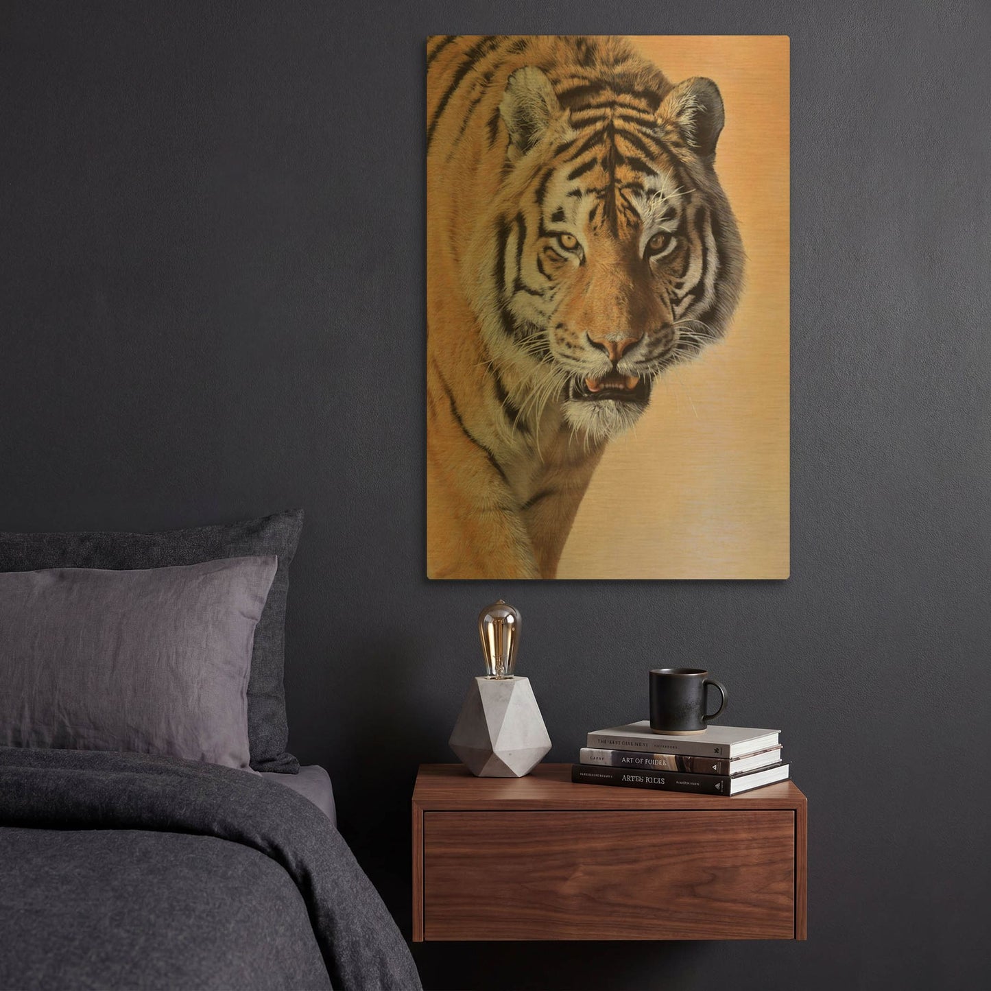 'Elektra' By Sam Dolman Gold Metal Wall Art