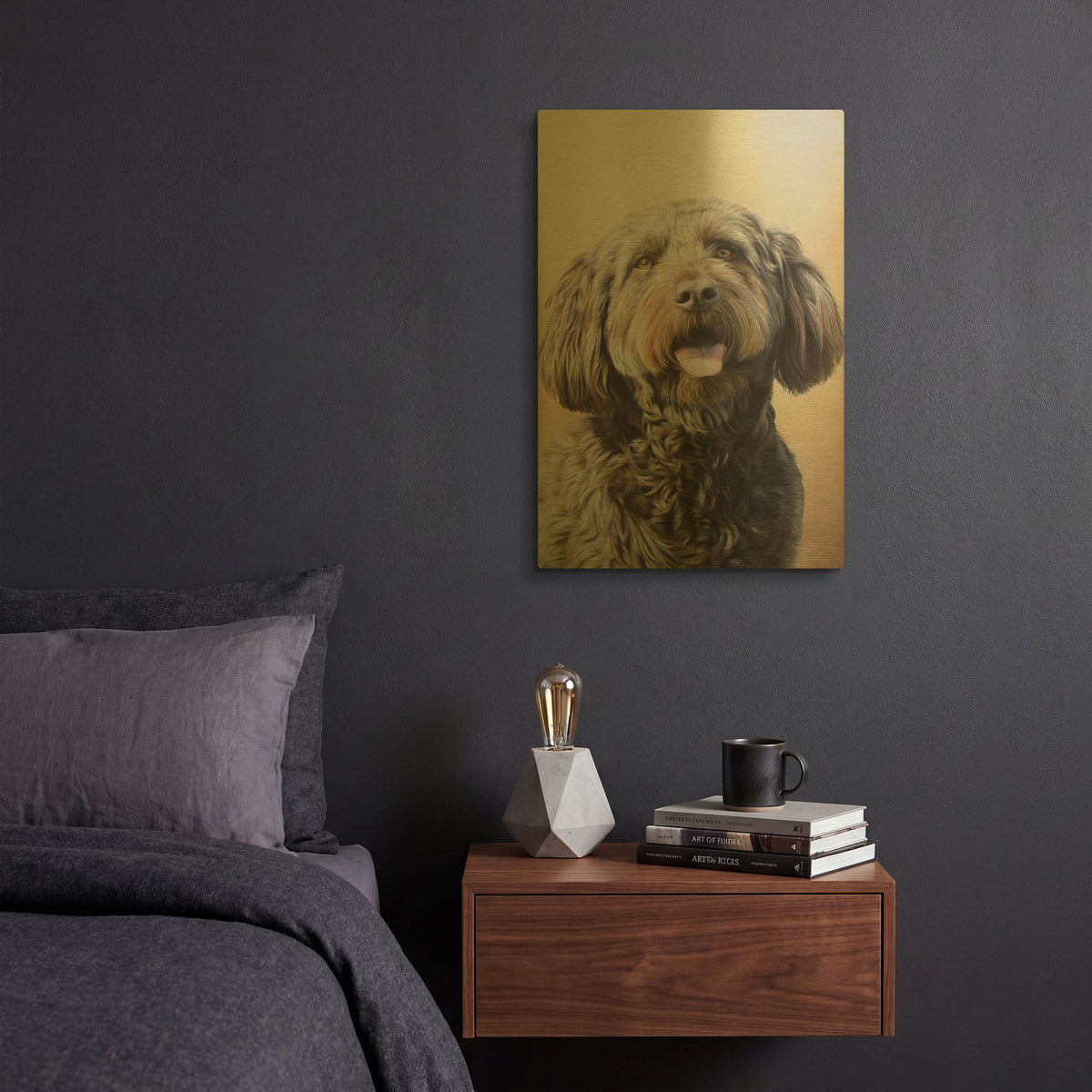 'Daisy' By Sam Dolman Gold Metal Wall Art