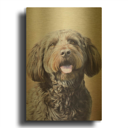 'Daisy' By Sam Dolman Gold Metal Wall Art