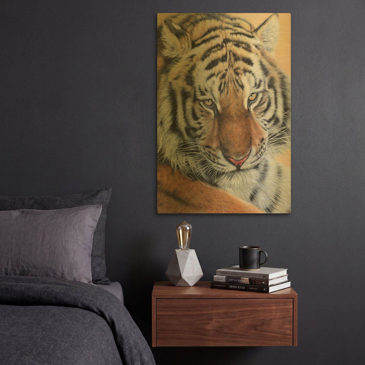 'Alexei' By Sam Dolman Gold Metal Wall Art