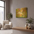 'Colorful Swan' By Sarah Davis Gold Metal Wall Art