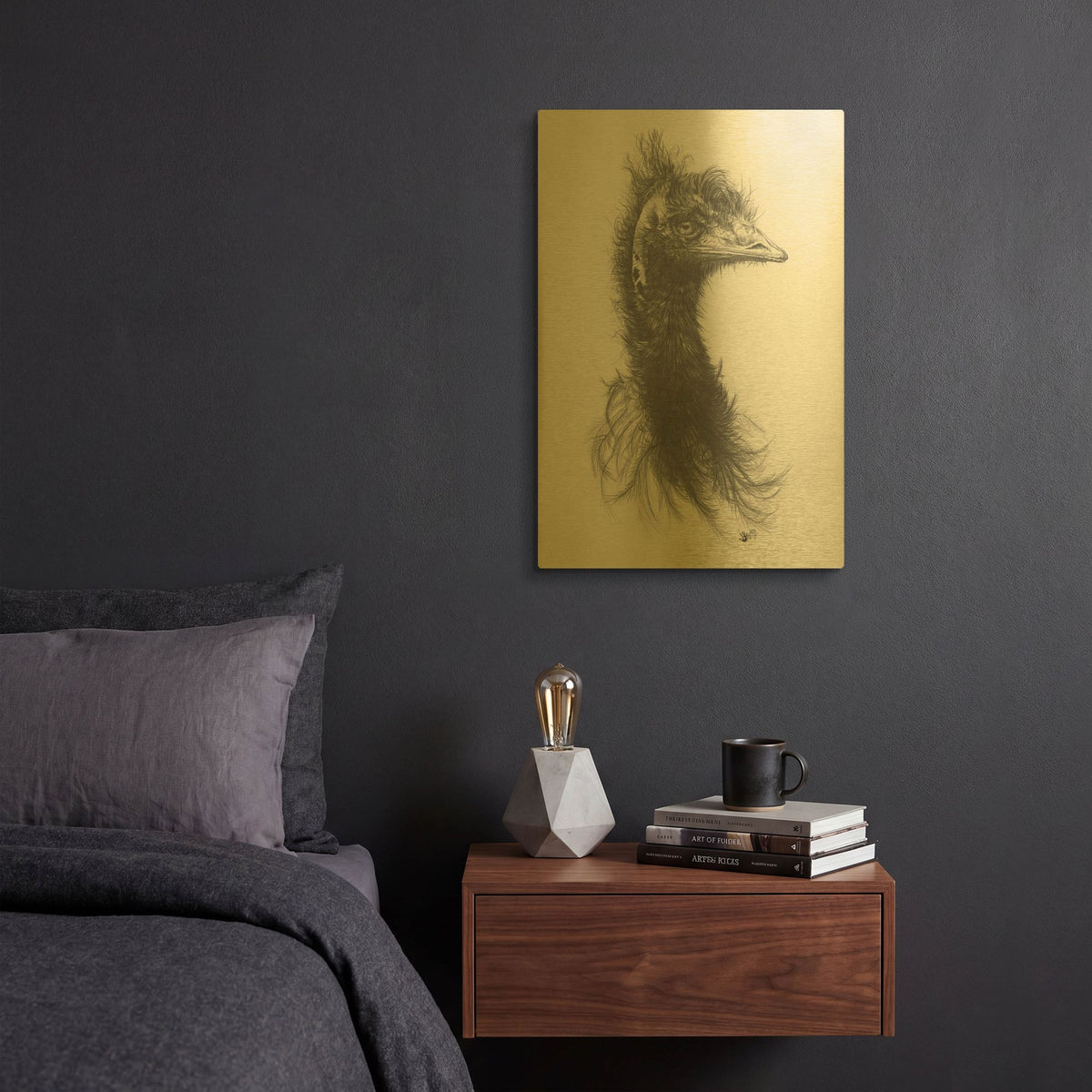 '100% Humidity' By Barbara Keith Gold Metal Wall Art