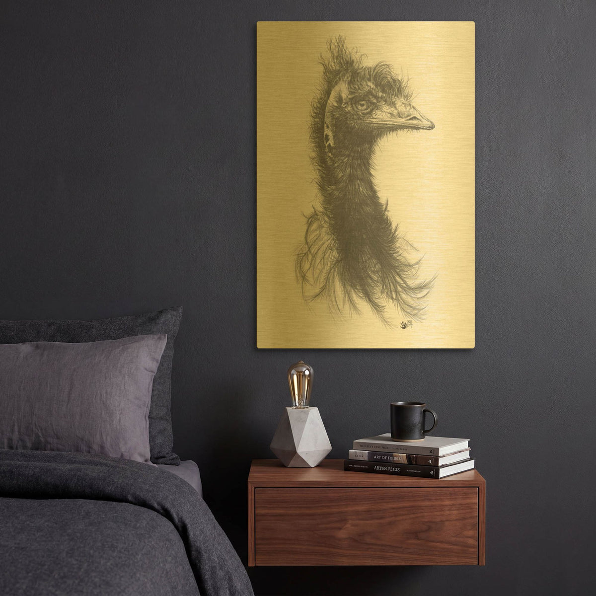 '100% Humidity' By Barbara Keith Gold Metal Wall Art