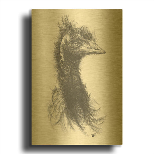 '100% Humidity' By Barbara Keith Gold Metal Wall Art