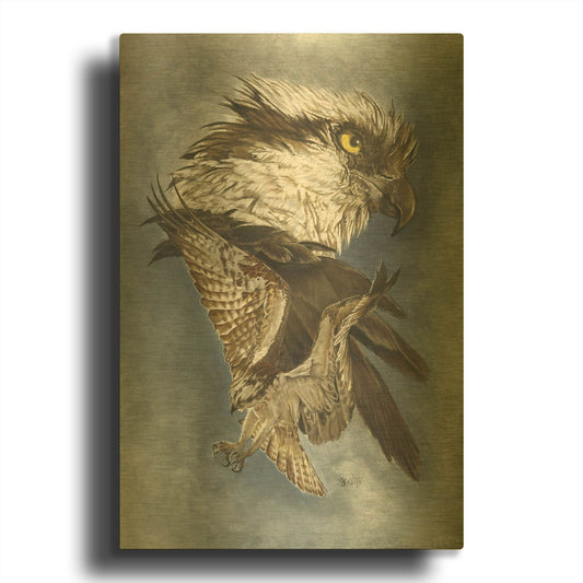'Assail' By Barbara Keith Gold Metal Wall Art