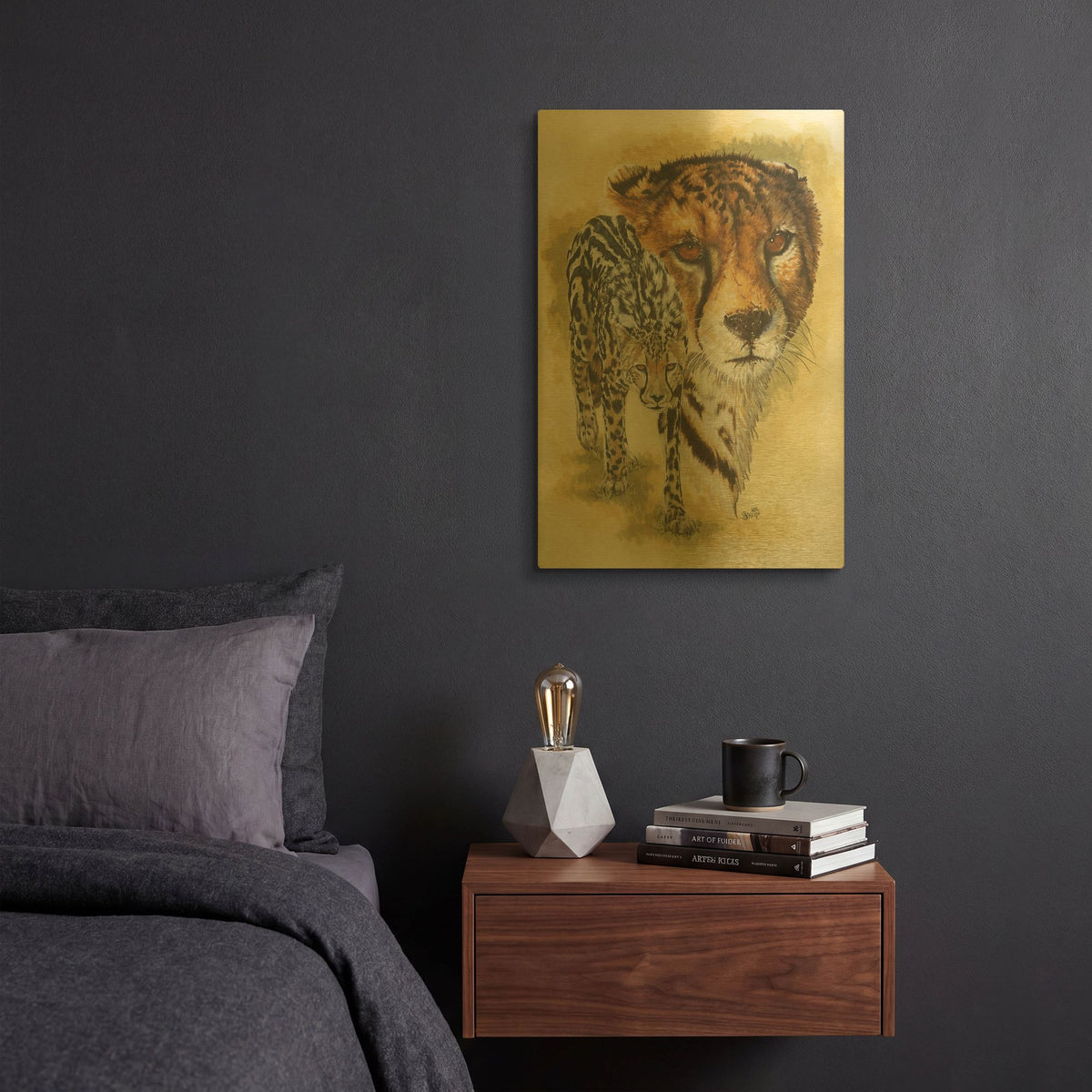 'Eminence' By Barbara Keith Gold Metal Wall Art