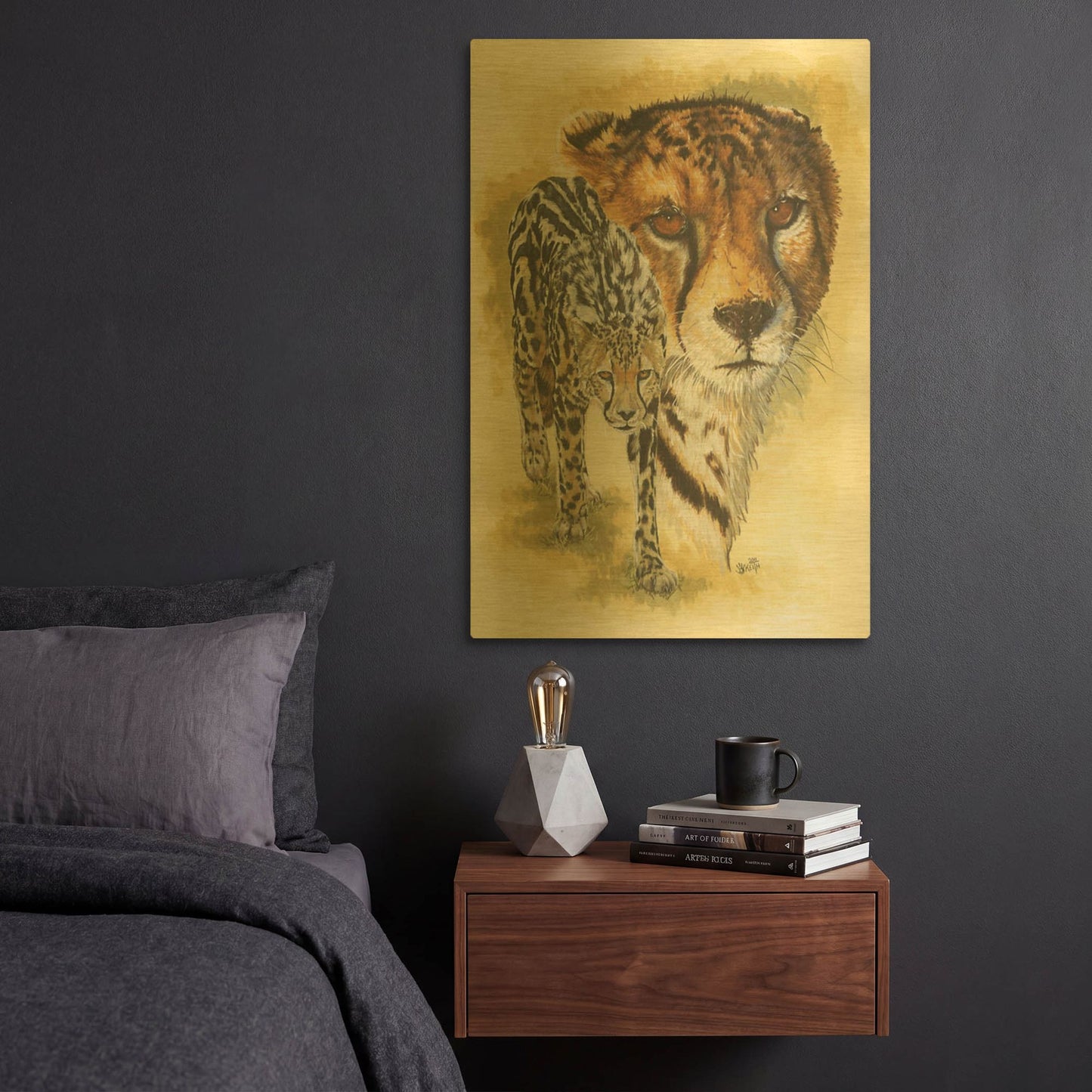 'Eminence' By Barbara Keith Gold Metal Wall Art