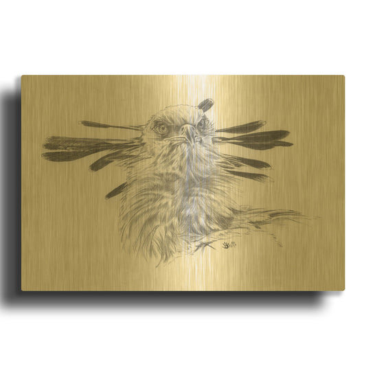 'Nine 2 Five' By Barbara Keith Gold Metal Wall Art