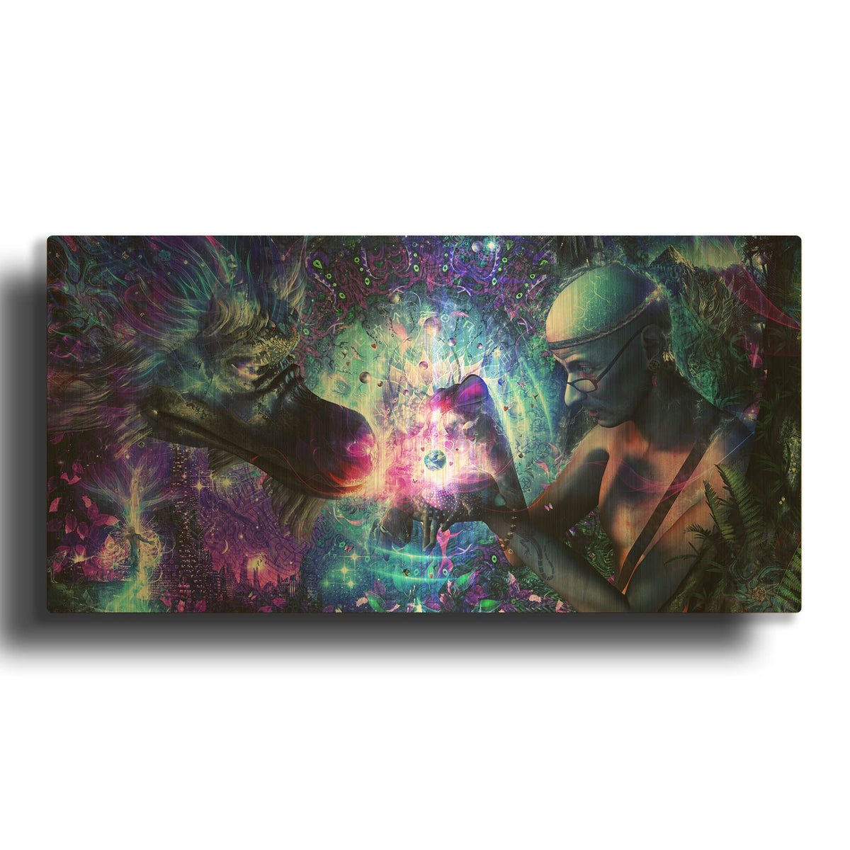 'A Spirit' By Cameron Gray Gold Metal Wall Art