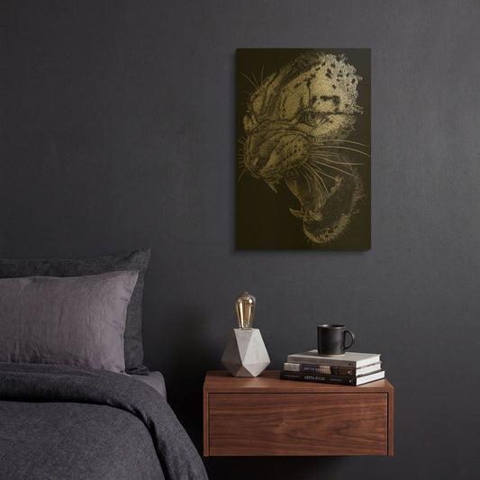 'Ire' By Barbara Keith Gold Metal Wall Art