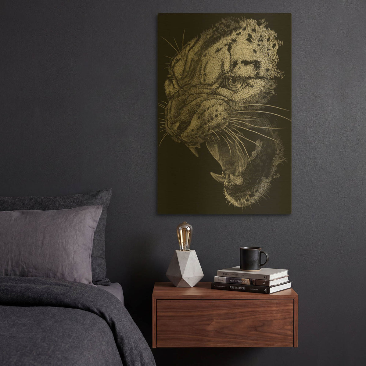 'Ire' By Barbara Keith Gold Metal Wall Art