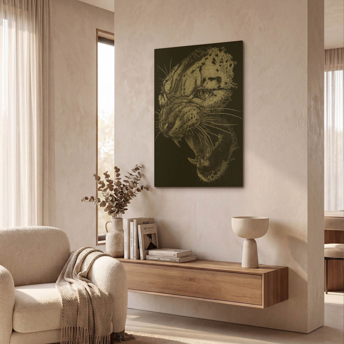 'Ire' By Barbara Keith Gold Metal Wall Art