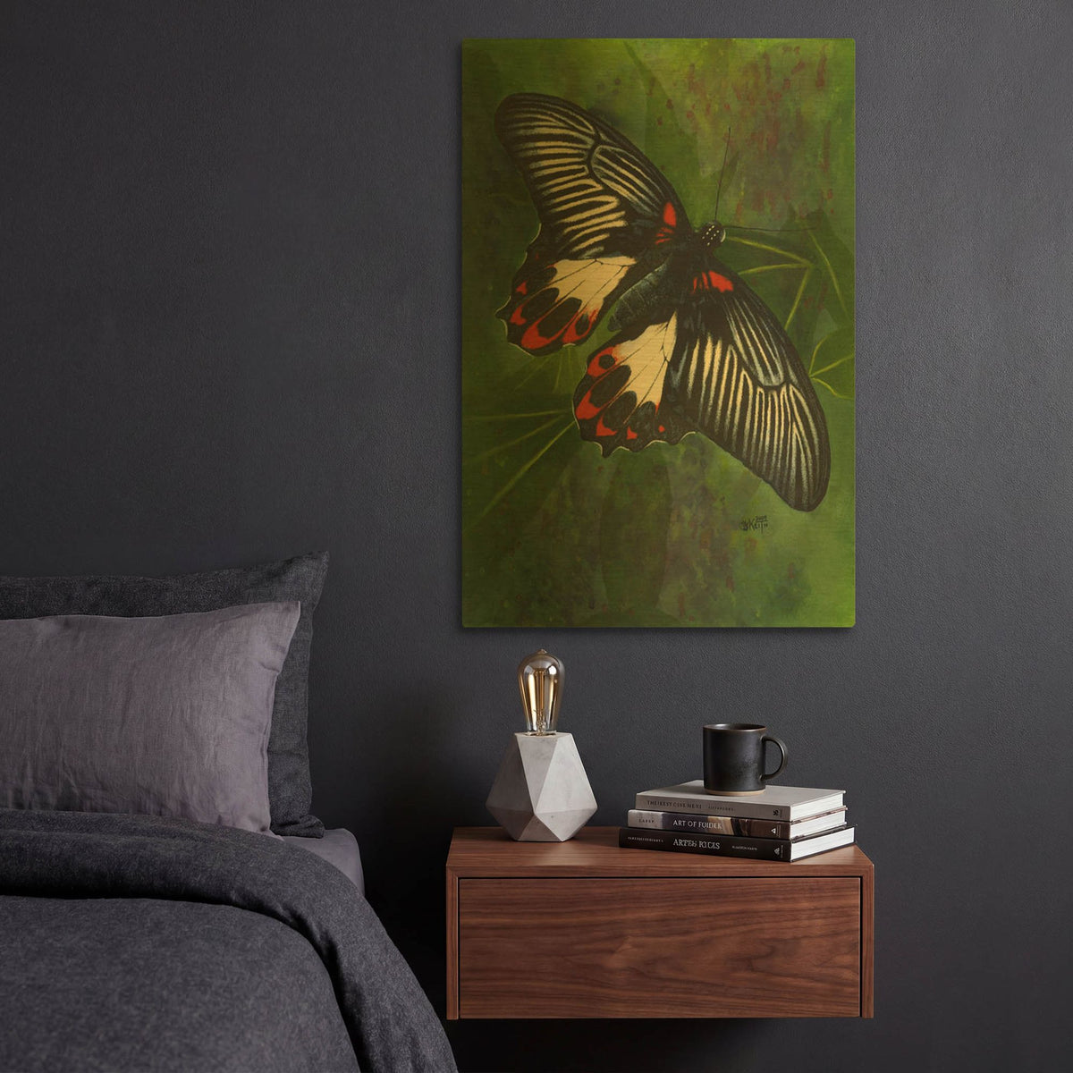 'Simplicity' By Barbara Keith Gold Metal Wall Art