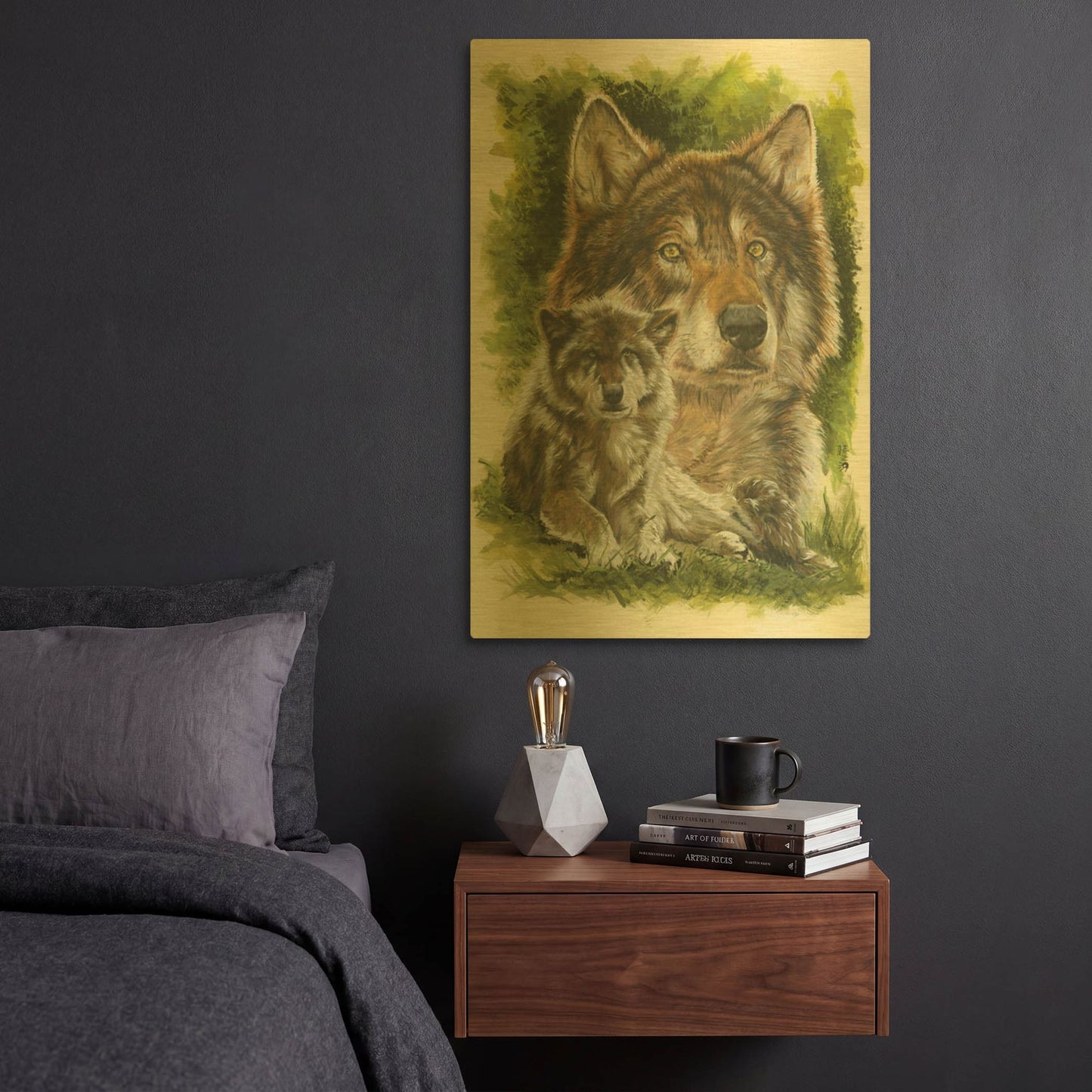 'Gallant' By Barbara Keith Gold Metal Wall Art