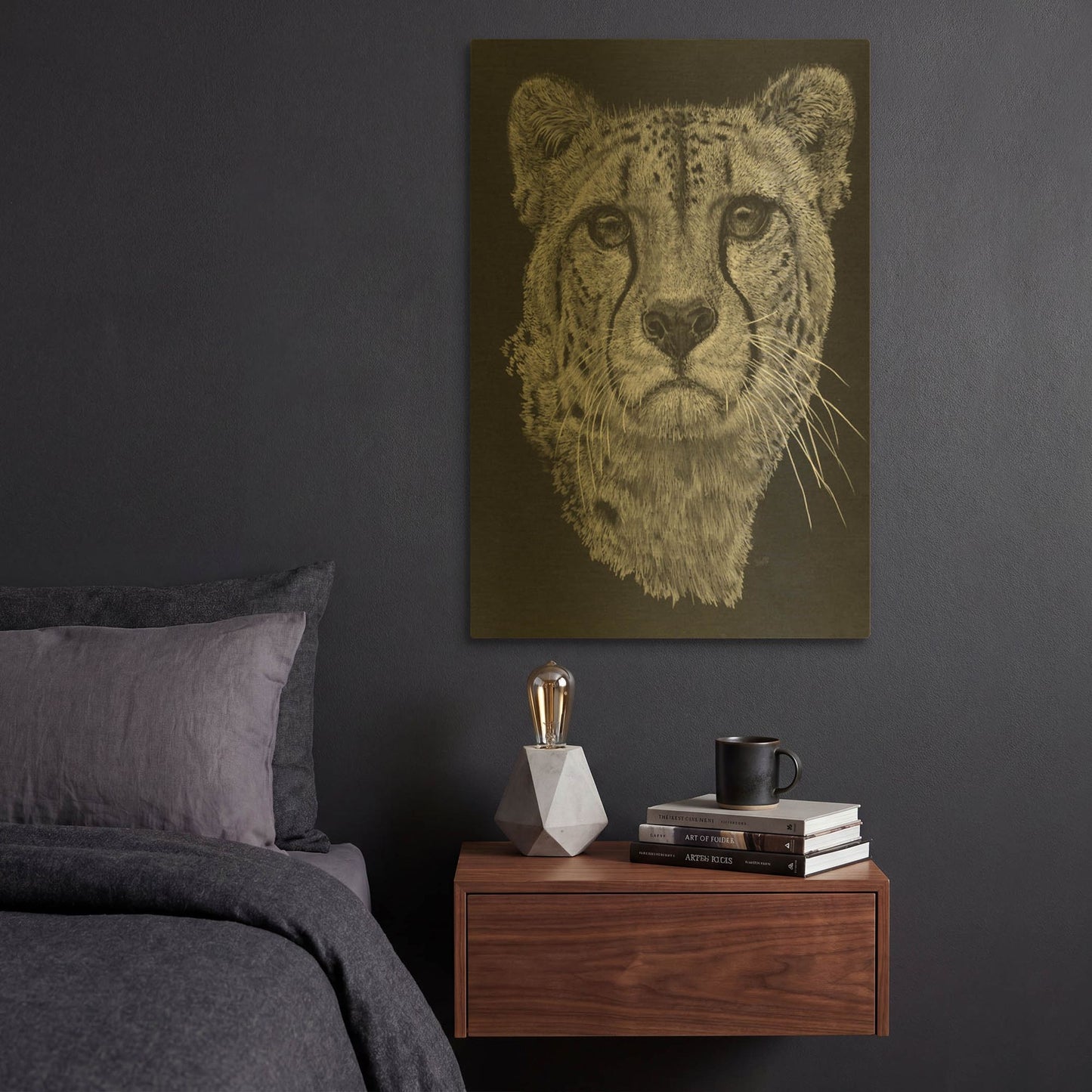 'Imperial' By Barbara Keith Gold Metal Wall Art