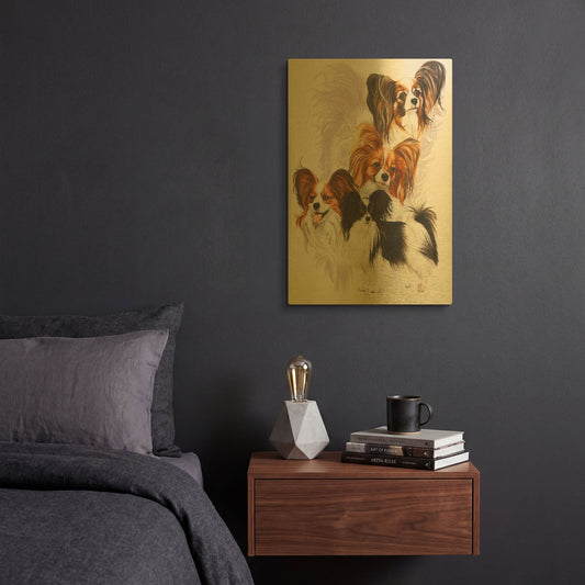 'Papillion' By Barbara Keith Gold Metal Wall Art