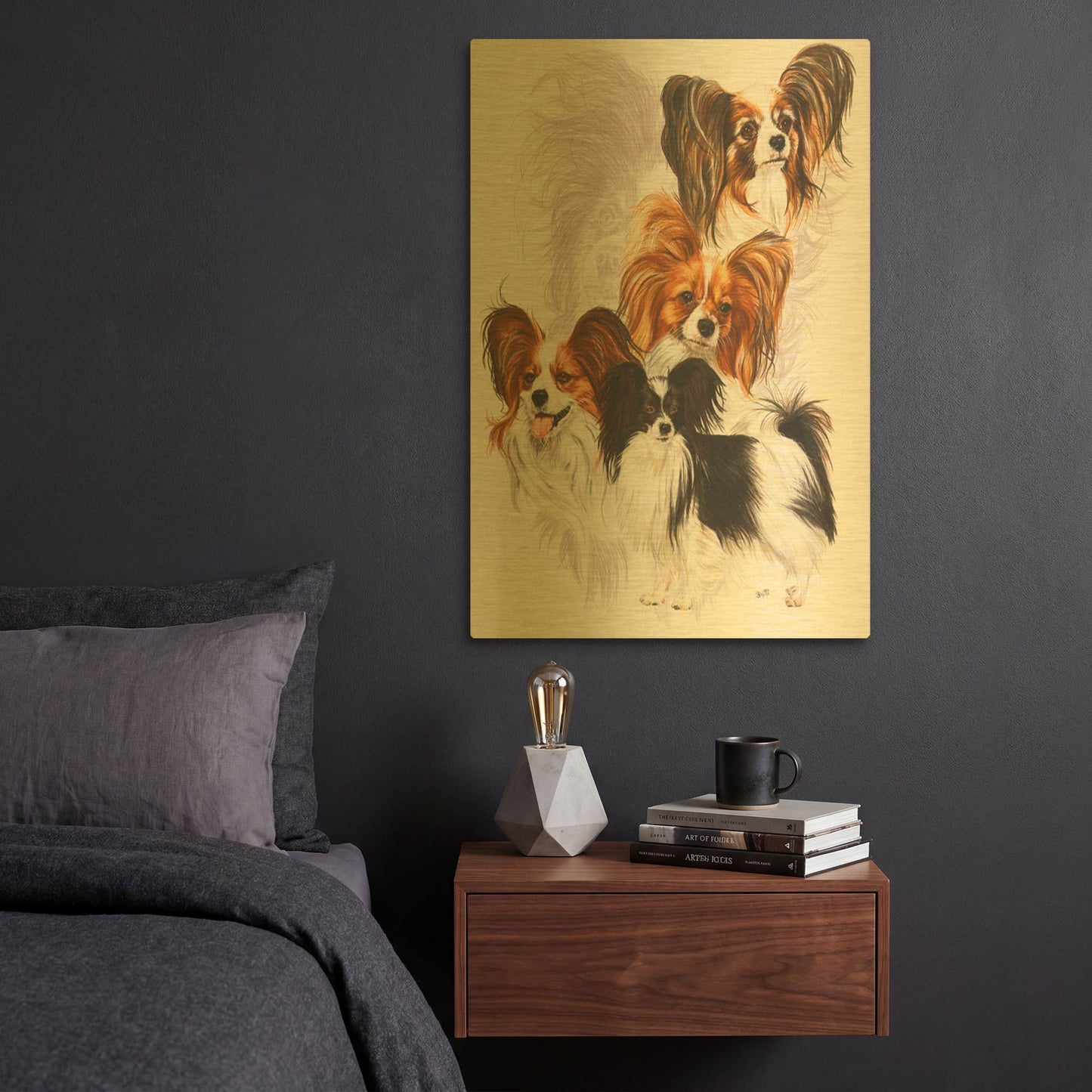 'Papillion' By Barbara Keith Gold Metal Wall Art